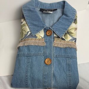 Vintage Floral Denim Jacket